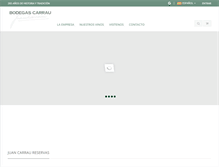 Tablet Screenshot of bodegascarrau.com